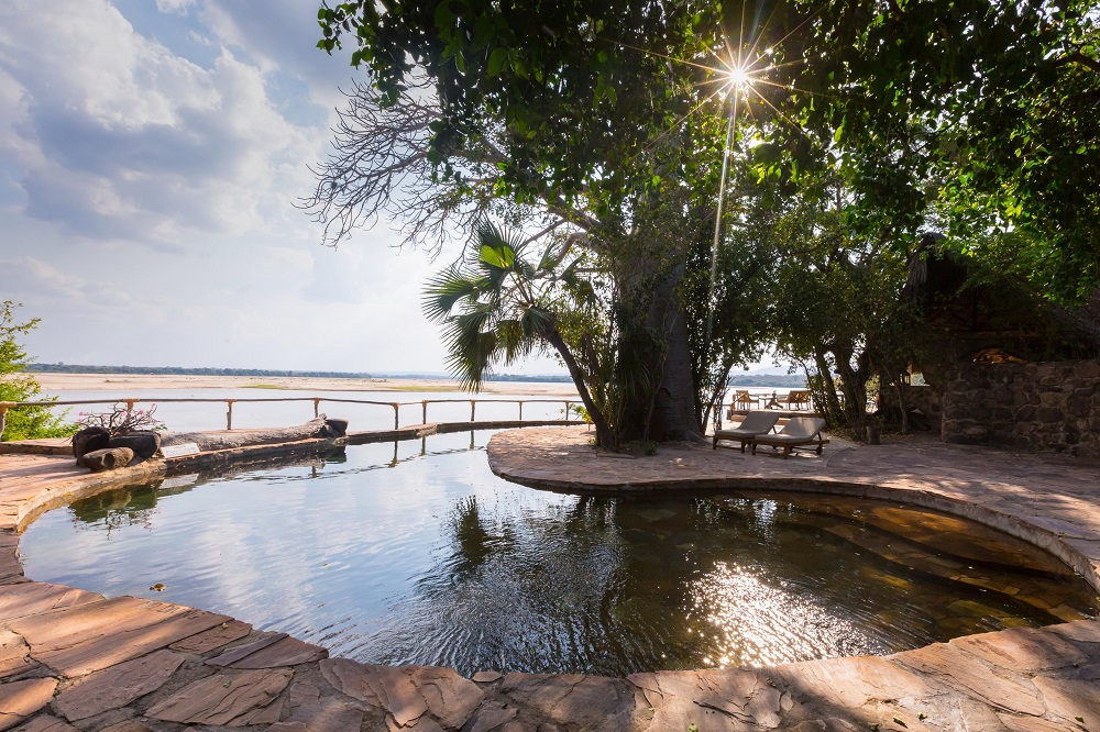 pool at sand rivers credit nomad tanzania