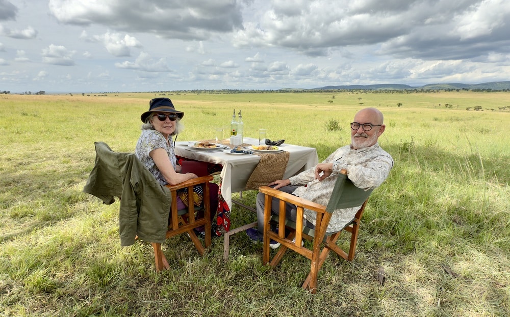FES Jun 25 Bert & Kathy in the northern Serengeti Kaskas